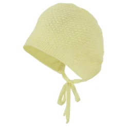 Gele Wol Newborn Gebreide Muts