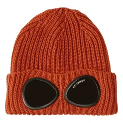 Geribbelde gebreide muts met logo