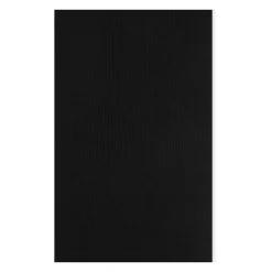 Geribbelde zwarte sjaal met rood logo