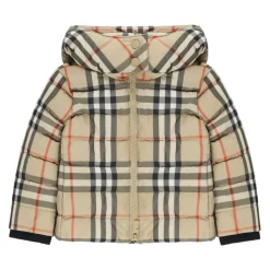 Geruit Patroon Hooded Donsjas