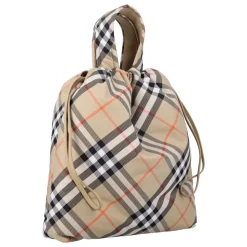 Geruite Tote Bag met Trekkoord