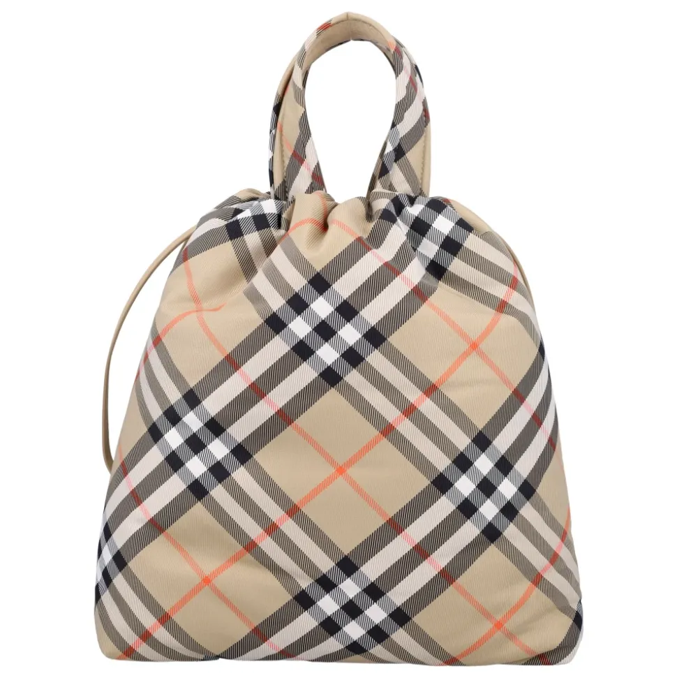 Geruite Tote Bag met Trekkoord