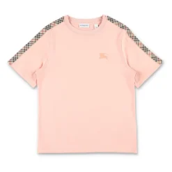 Geruite Trim Tee voor Kinderen