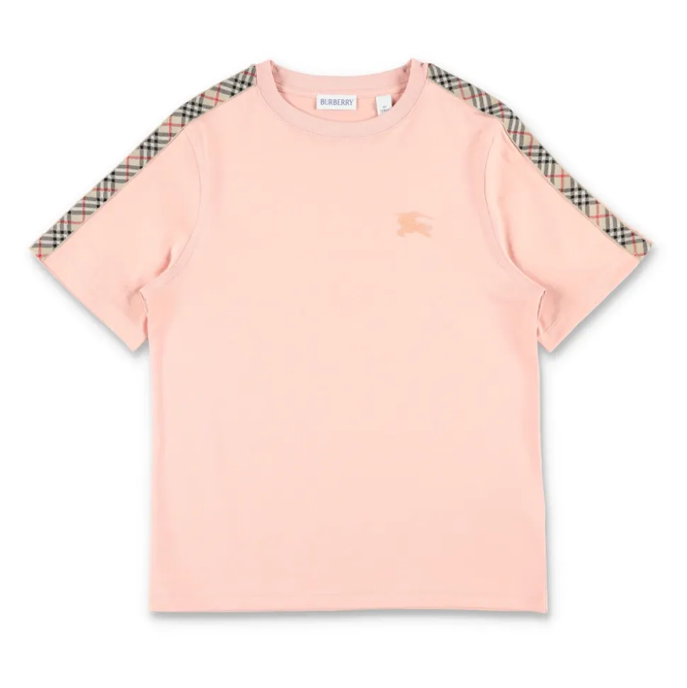 Geruite Trim Tee voor Kinderen