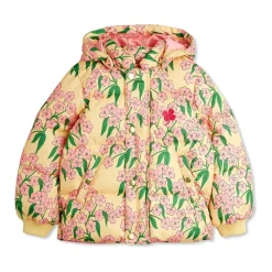 Geïsoleerde jas met bloemmotief