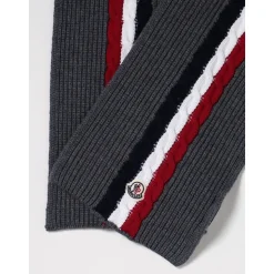 Gestreepte Geribbelde Gebreide Sjaal