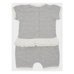 Gestreepte Klassieke Grijze Shorts