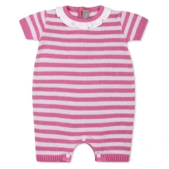 Gestreepte romper met ruches