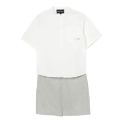 Gestreepte Shirt en Shorts Set