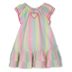 Gestreepte sportieve set met glanzende draden