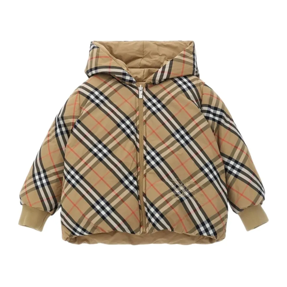 Gewatteerd jack met capuchon