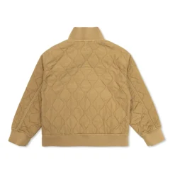 Gewatteerd jack met geborduurd logo