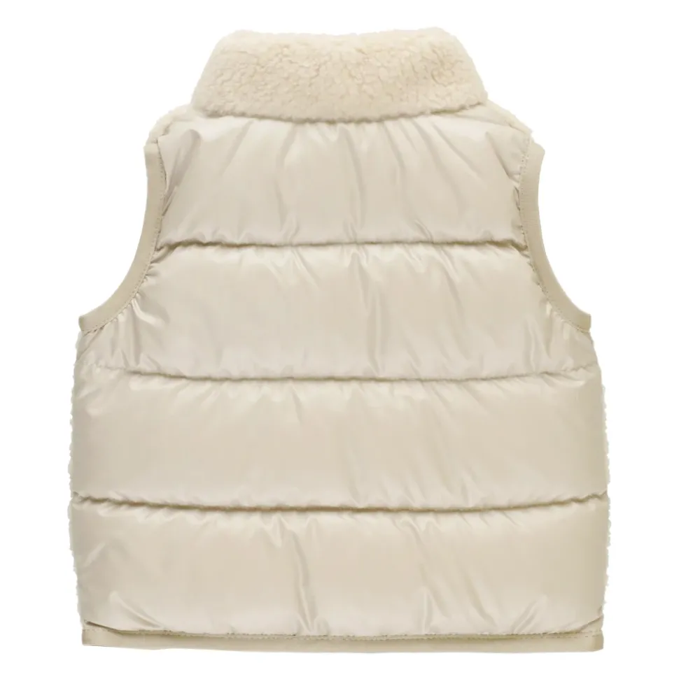 Gewatteerde Babyvest met Bouclè Inzetstukken
