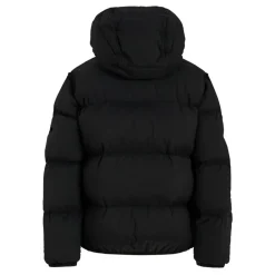 Gewatteerde donsjas met kompaspatch