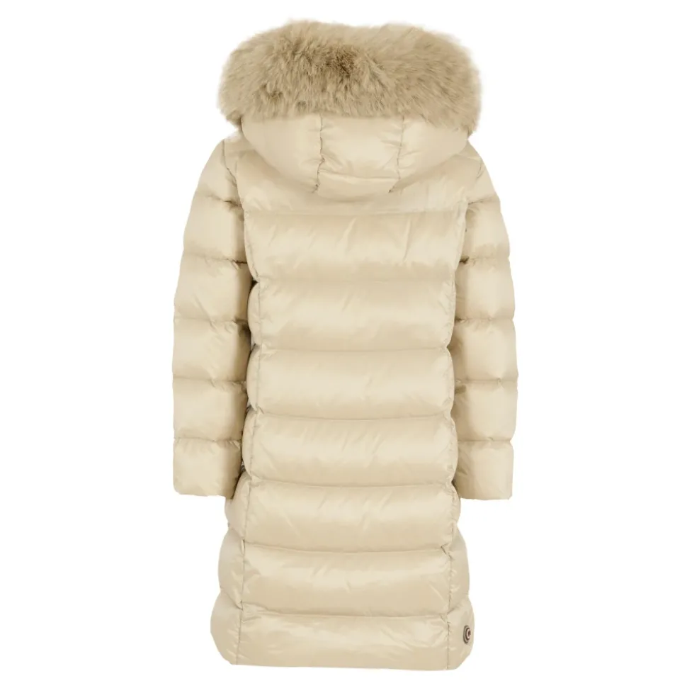 Gewatteerde Grijze Donsjas met Capuchon