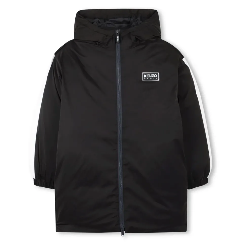 Gewatteerde jas met capuchon