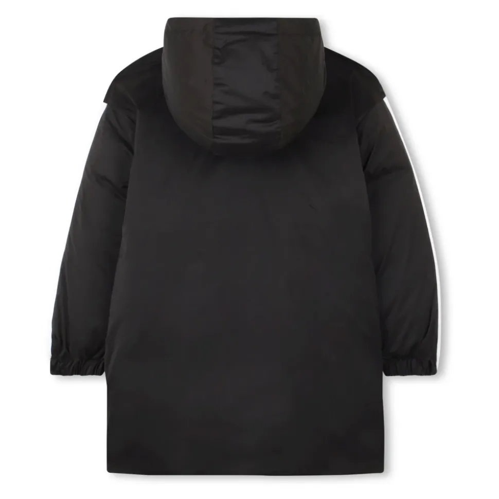 Gewatteerde jas met capuchon