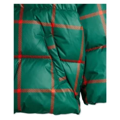 Gewatteerde jas met ruitpatroon