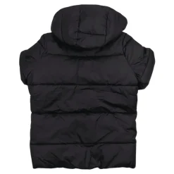 Gewatteerde Kinderjas Zwart Rits Capuchon