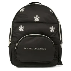 Gewatteerde Zwarte Bloemenprint Rugzak