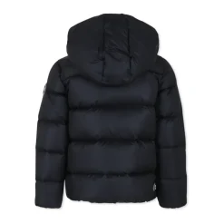 Gewatteerde Zwarte Donsjas met Capuchon