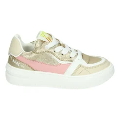 Gouden Lage Meisjesschoenen met Uitneembaar Voetbed