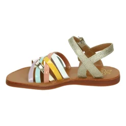 Gouden Luxe Sandalen met Rubberen Zool