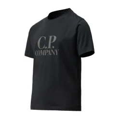 Grafisch Logo T-shirt met Goggle Hood