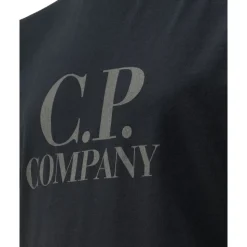 Grafisch Logo T-shirt met Goggle Hood