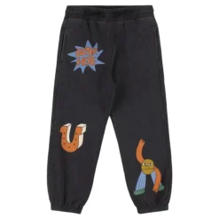 Grijze Contrastprint Kinderbroek