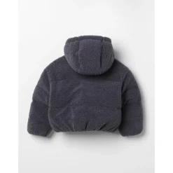 Grijze Fleece Hoodie Jas