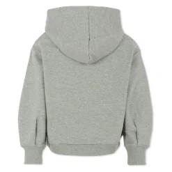 Grijze Katoenen Fleece Hoodie Sweatshirt