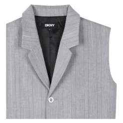 Grijze Kinderjas met Zilverstrepen