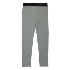 Grijze kinderleggings met logo