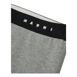 Grijze kinderleggings met logo