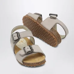 Grijze Lage Sandalen