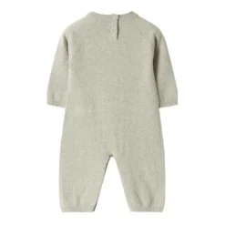 Grijze Merinowol Teddybeer Jurk