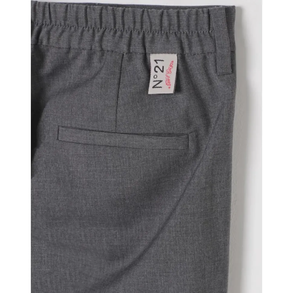 Grijze Straight Leg Kinderbroek