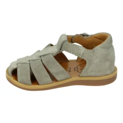 Grijze Suède Jongenssandaal Poppy Daddy