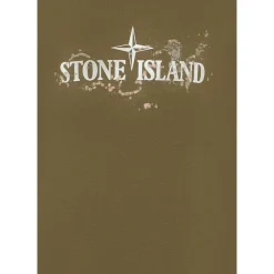 Groen Katoenen T-shirt met Korte Mouwen