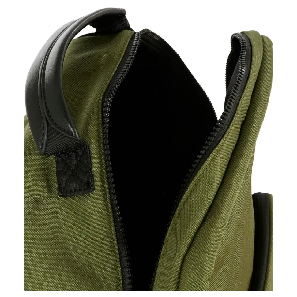 Groene Canvas Rugzak met Voorlogo