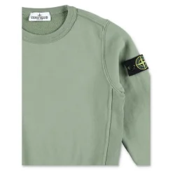 Groene Gebreide Trui Ronde Hals Sweatshirt AW25