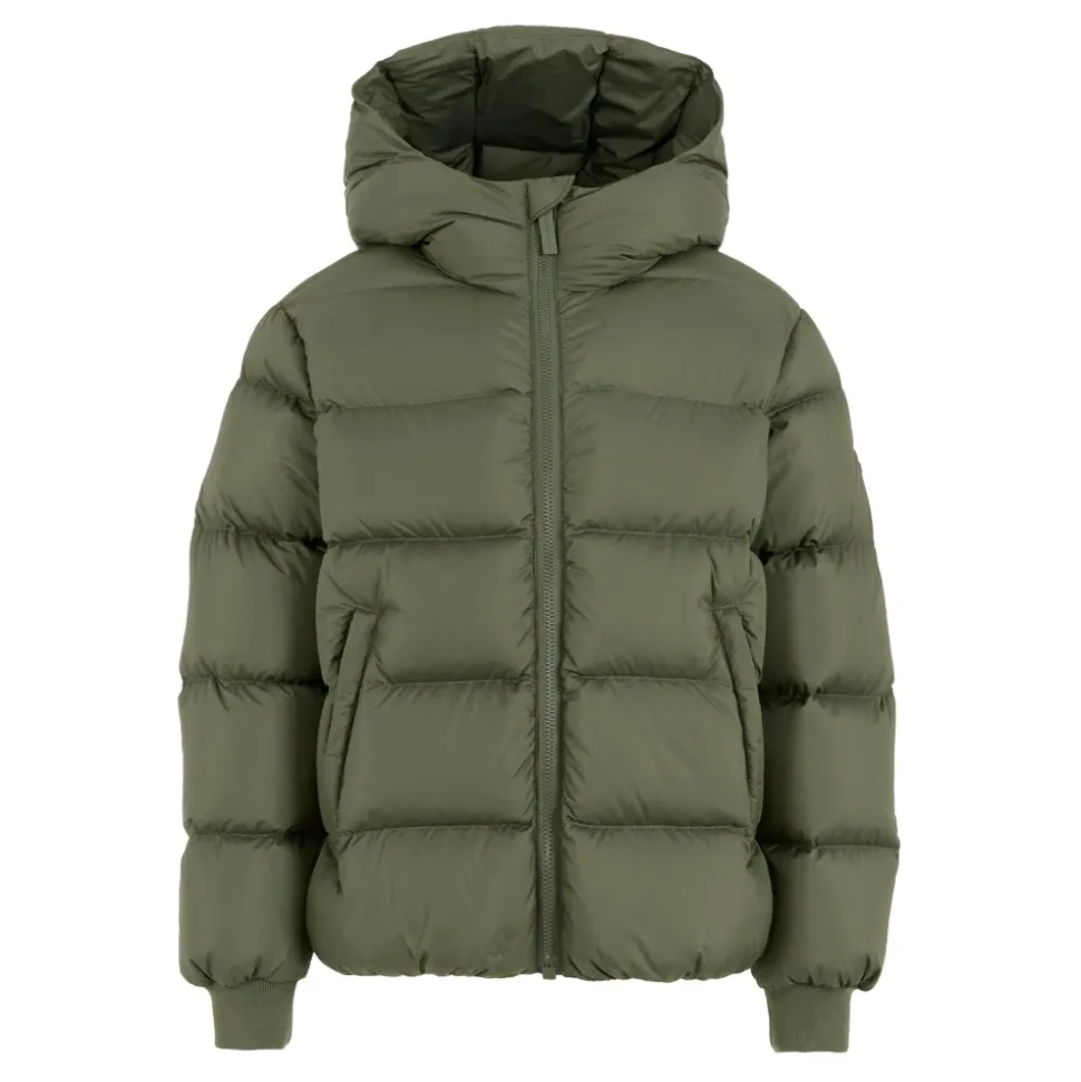 Groene Gewatteerde Donsjas