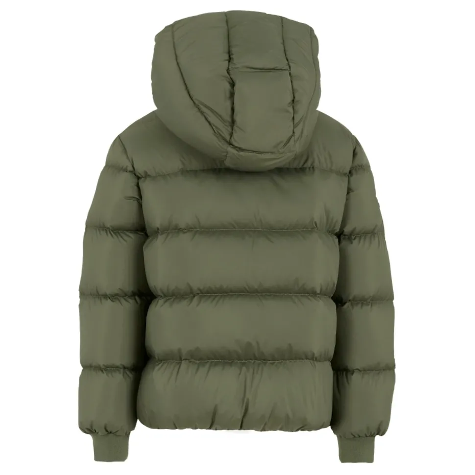 Groene Gewatteerde Donsjas