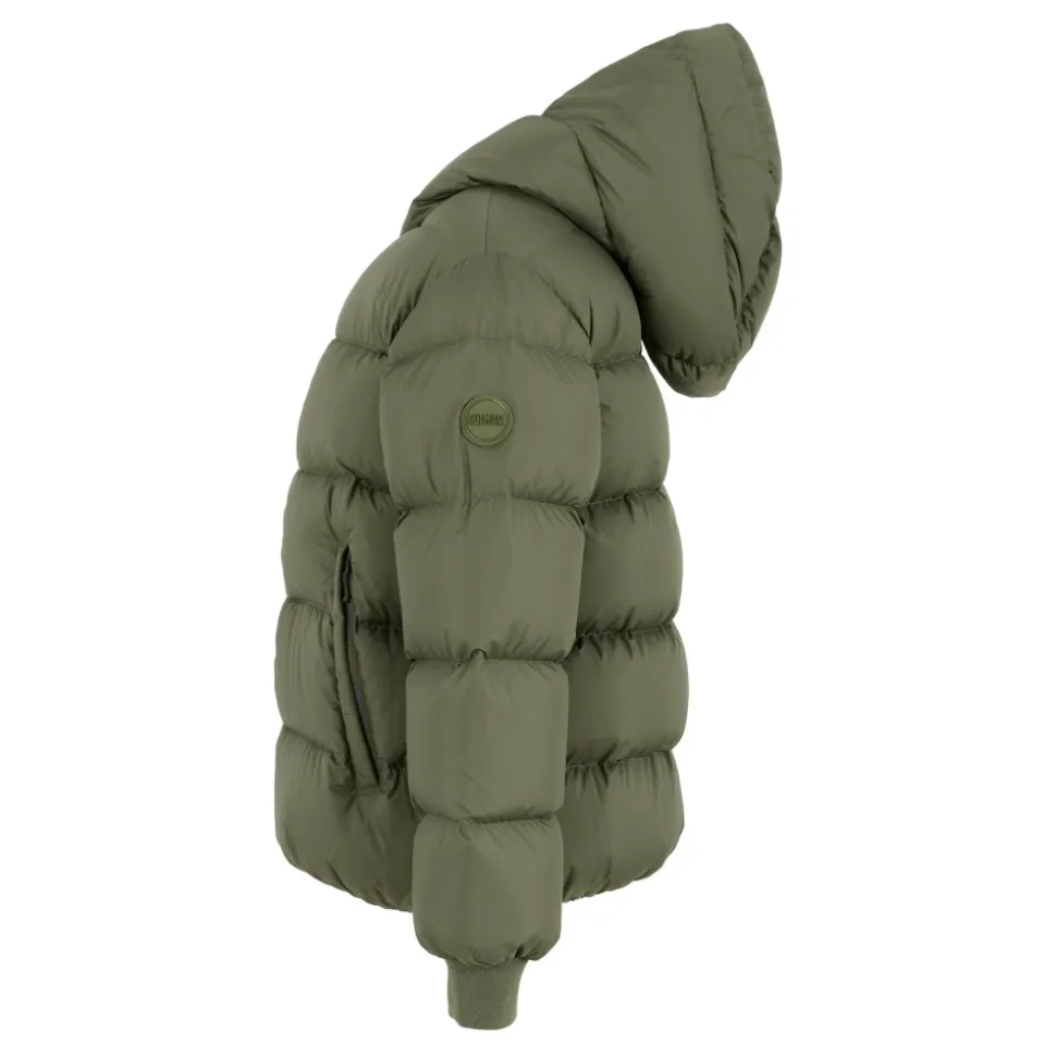 Groene Gewatteerde Donsjas