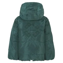 Groene Gewatteerde Omkeerbare Donsjas