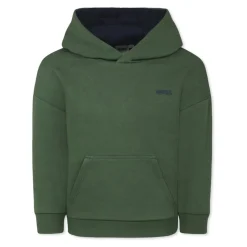 Groene hoodie met logoprint