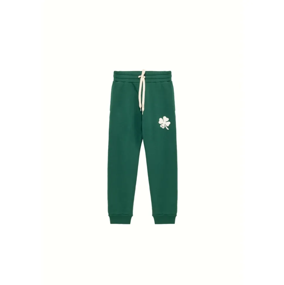 Groene joggingkatoenen broek voor kinderen