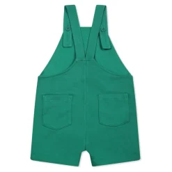 Groene Katoenen Tuinbroek met Kikkerdetail