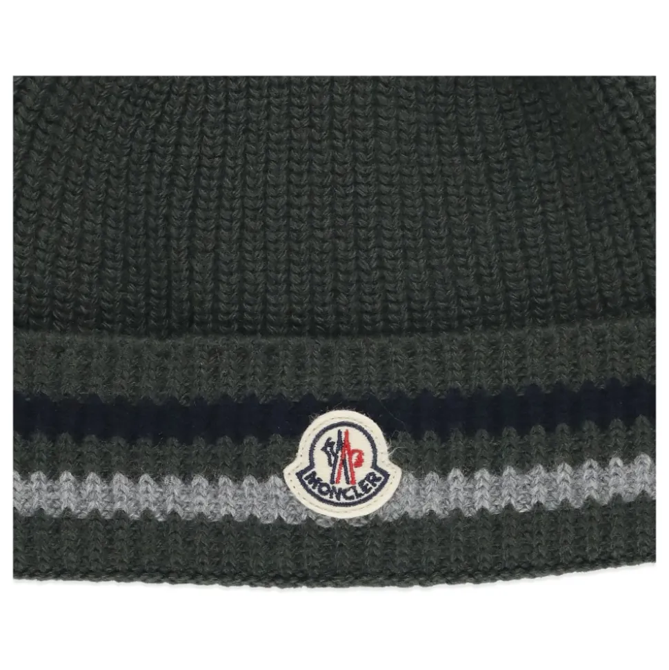 Groene Kinderen Beanie met Logo Patch
